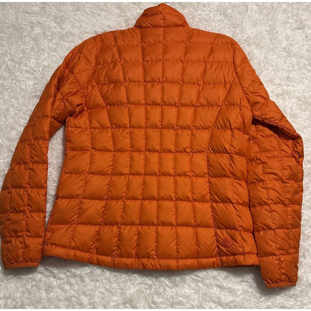 marmot 600 fill jacket Orange Sz L Quilted Coat - Picture 5 of 5